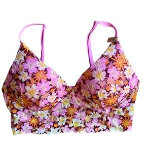 PINK Victorias Secret Floral Bralette, Small, NWT